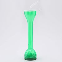 Verre à boire LED vert pour la cour, gobelet lumineux pour la bière, lumière clignotante, fête de bière, slush, gobelet en plastique LED pour la cour