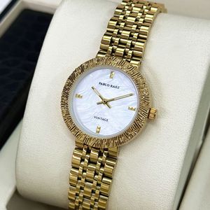 Nuevo reloj de pulsera para mujer - acero inoxidable con superficie de nácar de alta calidad y elegante movimiento de cuarzo - Product Image 5