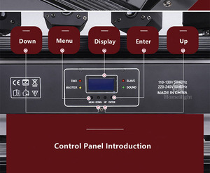 Barre laser à tête de ciel de couleur rouge à 6 <span class=keywords><strong>yeux</strong></span> DMX512 Mini faisceau de lumière laser - Product Image 2