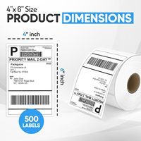 Fournisseur fiable d'étiquettes autocollantes écologiques, résistantes à la chaleur, anti-graisse, anti-rayures, amovibles, 50g 4x6