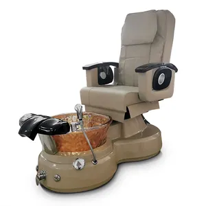 Telecomando moderno foot spa manicure sedia massaggio elettrico di lusso pedicure sedie con ciotola di vetro