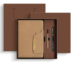 New Fashionable Magnetic Buckle Notebook Set Gift Box Production, Business Office <strong>Work</strong> <strong>Diary</strong>, Meeting Notebook - Product Image 4