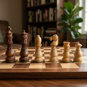 Custom Designed Handmade Luxury Decorative <b>Wooden</b> Pipe <b>Chess</b> <b>Set</b> for Children Early Education Gift <b>Set</b> Export - Product Image 1