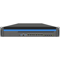 BKHD OEM 2U serveur Xeon E5-2695V4/2699V4 22 cœurs 44 fils LGA 2011 8 LAN 8*10G 25G 40G 100G SFP pare-feu Mikrotik PFsense