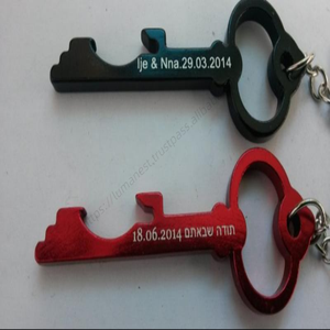 ที่เปิดขวดเบียร์อะลูมิเนียมรูปกุญแจ WDD499 แบบขายส่ง รุ่นใหม่ พร้อมโลโก้สั่งทำได้ พวงกุญแจแบบพกพาขนาดเล็ก ที่เปิดขวดโลหะ - Product Image 3