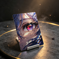 Usine de cartes postales numériques holographiques 3D UV personnalisées OEM ODM en carton laser pour collection de musique