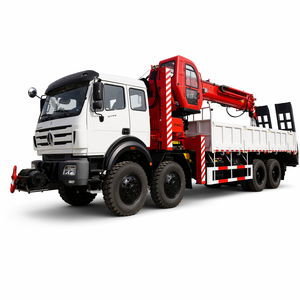 Grue montée sur camion XINFEIGONG, châssis 8x8, 20 tonnes, flèche télescopique à 6 sections, fonction tarière de forage, pompe hydraulique, levage 25m - Product Image 1