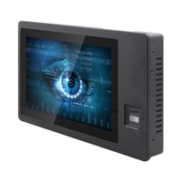 PC de Panel de 10,1 pulgadas de montaje en pared de alta calidad con lector de tarjetas RFID / NFC lector de identificación de huellas dactilares