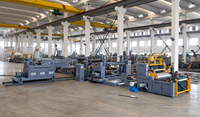 Machine de laminage multicouche électrique contrôlée par PLC Mitsubishi avec interface HMI pour film d'emballage alimentaire en plastique