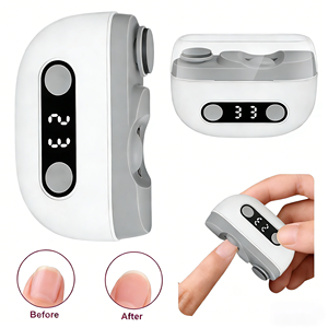 Coupe-<span class=keywords><strong>ongles</strong></span> électrique 2 en 1 avec lumière, lime à <span class=keywords><strong>ongles</strong></span>, polisseuse, outil de toilettage 2 en 1 <span class=keywords><strong>pour</strong></span> adultes, enfants, bébés, <span class=keywords><strong>ongles</strong></span> des doigts - Product Image 1