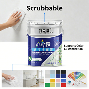 <span class=keywords><strong>Pintura</strong></span> <span class=keywords><strong>de</strong></span> Látex para Paredes Interiores, <span class=keywords><strong>Pintura</strong></span> <span class=keywords><strong>Blanca</strong></span> para Renovación y Reparación <span class=keywords><strong>de</strong></span> Paredes, Revestimiento a Base <span class=keywords><strong>de</strong></span> <span class=keywords><strong>Agua</strong></span> Anti-formaldehído - Product Image 4