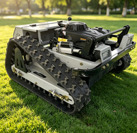 Tondeuse à fléaux télécommandée tout-terrain, à essence ou diesel, pour la coupe de l'herbe