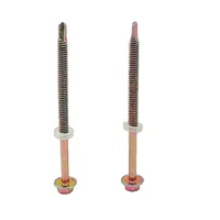 Titanium Self drilling screw, hex head self tapping roofing screws and nut//