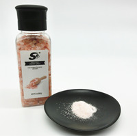 Edible Himalayan Raw Red Salt Rock Salt in Ceramic Grinder Bottle 368.5G
