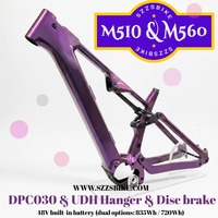 Cadre de vélo électrique en carbone CEF69 29er, moteurs Bafang M510/M510RS/M560, écran DPC030 et support UDH, batterie intégrée 48V (835Wh / 720Wh)