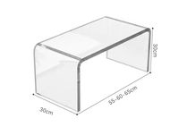 Moderner Transparenter Acryl-Beistelltisch für Esszimmer und Apartments Bestseller Wohnzimmermöbel für Zuhause & Hotel