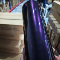 Film de protection de carrosserie de voiture à effet brillant, film vinyle pour changement de couleur de voiture, rouleau de 1,52*17M, échantillon gratuit, PET PCV