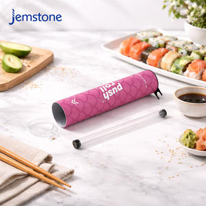 Cilindro de Cartón Ecológico para Sushi, Envase Rígido de Cartón para Alimentos, Cilindro Push Pop para Sushi - Product Image 3