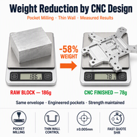 Pièces de drone en aluminium usinées CNC 7075-T6, composants de châssis UAV légers, usinage de précision sur mesure OEM ODM, usine de fabrication