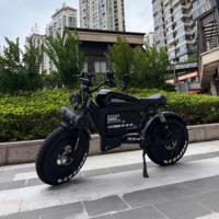 Vélo électrique à gros pneus, style rétro, suspension intégrale, pour adultes, autonomie 200 km, en promotion