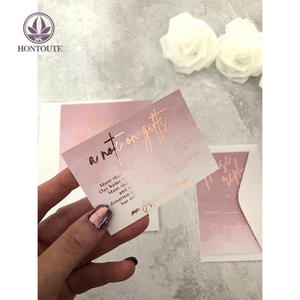 Rose Gold Foil <span class=keywords><strong>Nombre</strong></span> Blush Dusty Pink Acuarela Matrimonio Tarjetas <span class=keywords><strong>de</strong></span> invitación <span class=keywords><strong>de</strong></span> boda - Product Image 4