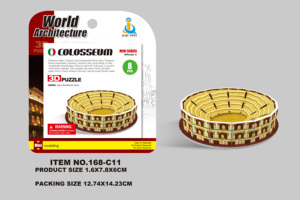 HTL - Rompecabezas de Papel 3D en Miniatura, Maqueta de Arquitectura de Lugares Emblemáticos del Mundo, Juguete Educativo de Ensamblaje para Niños, Regalo Promocional - Product Image 2