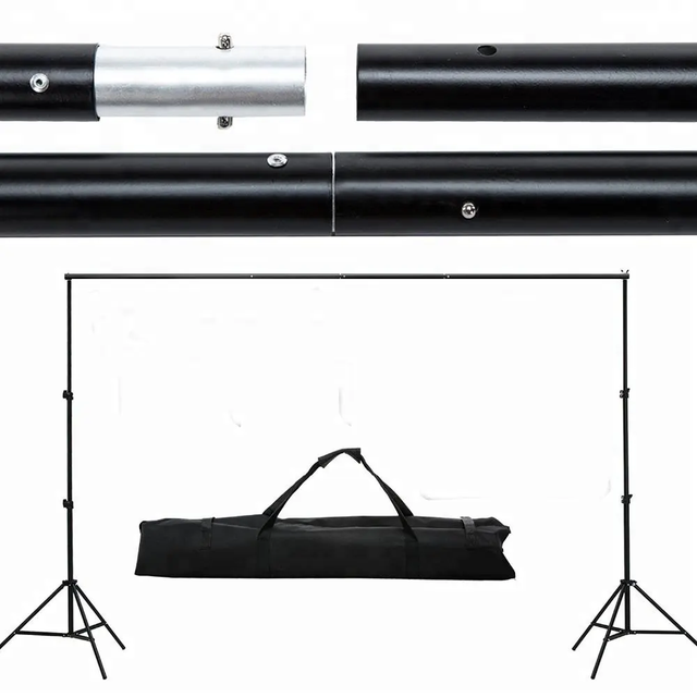 3m 10Ft Photography Background Support Stand Photo Backdrop Crossbar Kit Adjustable