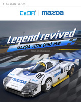 CaDA C55029W 1/24 Mazda-rallye 787B (#18) 1991 briques de voiture de sport bricolage modèles de véhicules de course assemblage MOC blocs de construction jouets