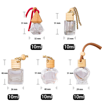 Diffuseur de bouteille de désodorisant de voiture, diffuseur de parfum de voiture, bouteille vide avec bouchon en bois