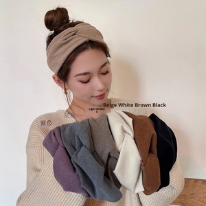 Diadema coreana estilo INS sencilla para lavarse la cara, para mujer, uso diario en otoño e invierno, al por mayor - Product Image 1