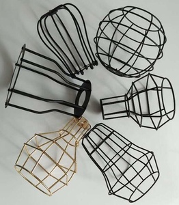 Cổ kim loại dây sắt bóng râm lồng mặt dây đèn Coaster truyền thống công nghiệp Châu Âu Scandinavia Craftsman ven biển - Product Image 6