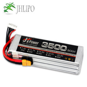JHLIPO 2S 7.4V 22.2V 3500mAh 35C RC飛行機ボートモデル用リチウムイオンバッテリーパック RCリポバッテリーパック - Product Image 2