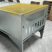Fabrication de tôles en acier galvanisé pour mangeoires à volailles, cages d'alimentation pour poulets, équipement de pliage de tôles OEM, boîte d'alimentation en métal