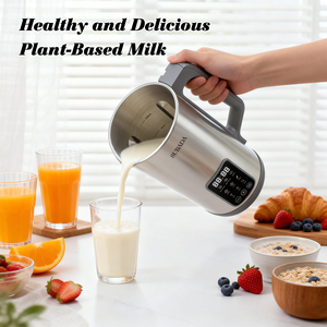 Máquina para Leche Vegana Nórdica Multifuncional Premium 2026, para Leche <span class=keywords><strong>de</strong></span> Nueces, Almendras y Avena, 1.2L, Doble Capa, Acero Inoxidable - Product Image 3