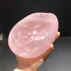Pyréamides de cristal de quartz rose polies, bols chantants, environ 1 kg chacun, pour la guérison et la décoration des fêtes - Product Image 5