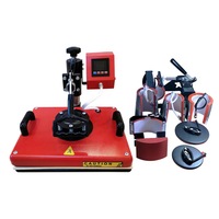 Venta caliente 8 1 Combo Máquina de prensa de calor digital Sublimación multifunción para sombreros de taza-para uso semiautomático de 110V/220V