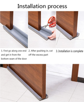 JYD fabricant de lutte antiparasitaire double EPE pu mousse tissu joint porte projet bouchon sous porte écart scellant eva courant d'air balayeuse
