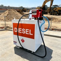 Réservoir IBC mobile SUMAC en acier au carbone à double paroi, autoportant, pour essence et diesel, capacités 5000L, 8000L, 4000L, 2000L, 1000L
