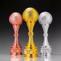 Trophée en résine de haute qualité pour football, basketball, golf – Design personnalisé, trophée commémoratif doré – Produit en stock