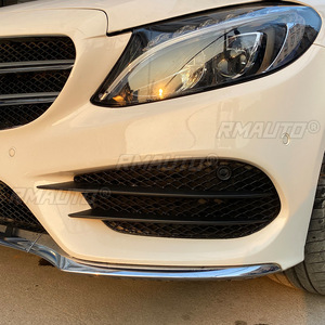 Pour Mercedes Benz Classe C W205 C200 C260 AMG 2015-2018 Kit carrosserie Cache de cadre de phare antibrouillard Accessoires auto - Product Image 5