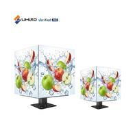 Schermo a cubo con effetto Hd personalizzato Wifi creativo con Video intelligente 3d con pubblicità magica p5 mm Display a cubo a Led da esterno con 5 facce