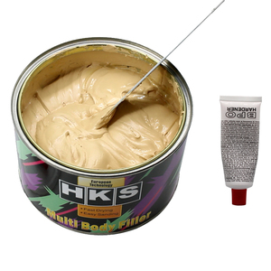 Remplisseur de <span class=keywords><strong>carrosserie</strong></span> BPO avec durcisseur rouge ponçage facile à séchage rapide bon collage mastic de voiture blanc 2K pour la réparation d'automobile - Product Image 2