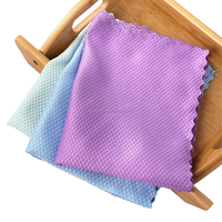 Chiffon en microfibre pour lavage de voiture, épaissi, absorbant l'eau, serviette de nettoyage qui n'abîme pas facilement le verre ni les miroirs ni les tasses