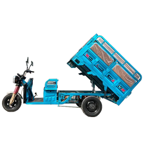 Tricycle électrique pour adultes à 3 roues, double usage, robuste, transport de passagers et de marchandises, scooter électrique avec siège pliable - Product Image 2