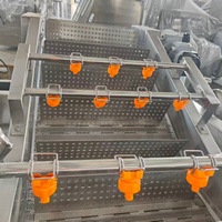Fabrieksdirecte bubbelwasmachine, aanpasbaar, SUS304 fruit- en groentebubbelwasser voor voedselverwerkingslijnen