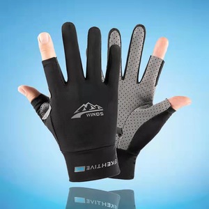 Guantes de Pesca Ligeros con Dos Dedos Descubiertos, Transpirables, con Protección Solar, para Uso en Exteriores - Product Image 1