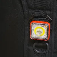 Lampe tactique portable EDC pour le camping, la randonnée, la sécurité, lampe clignotante pour gilet tactique, sangle de sac à dos de 25 mm