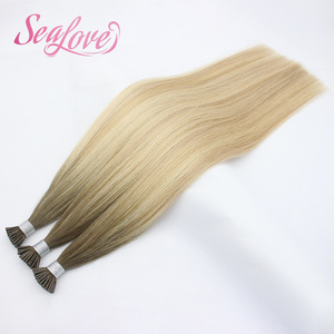 Extensions de cheveux humains de qualité supérieure européennes, 18 pouces, pointes plates I/V/<span class=keywords><strong>U</strong></span>/Y, kératine, sans nœuds, cheveux raides - Product Image 4