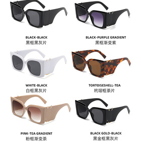 European and American Retro Cat Eye Sunglasses with <b>Large</b> <b>Frame</b> Versatile Luxury for Women New Fashion Design - Product Image 6