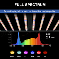 USA En stock, bande LED de culture hydroponique d'intérieur Samsung LM301b Lm301h EVO 1000W, spectre complet, bleu rouge UV IR, bande LED pour serre, 4X6